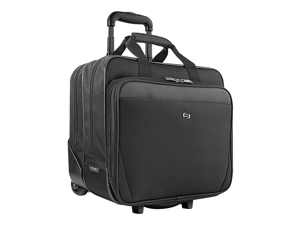 Solo New York Midtown Empire Laptop Rolling Briefcase, Black Polyester (CLS910-4)