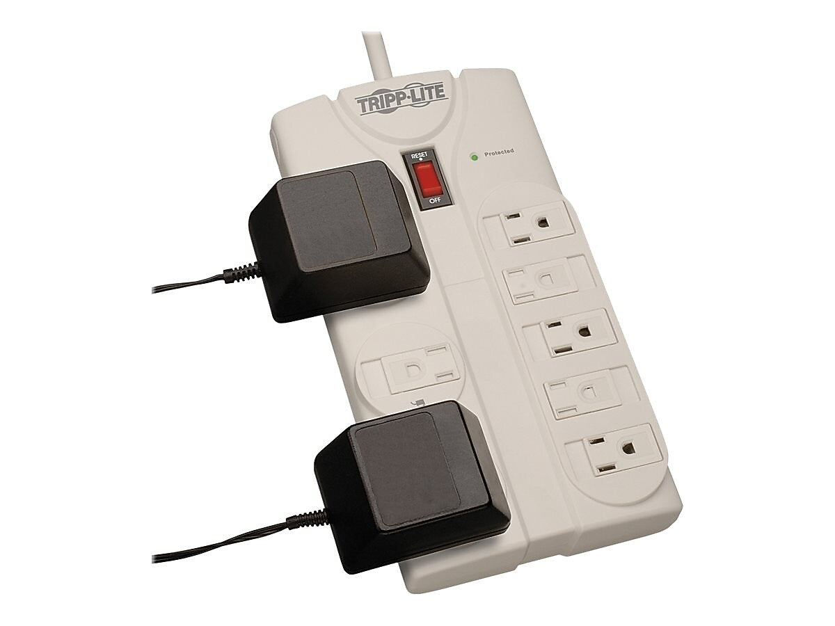 Tripp Lite Protect It! 8 Outlets Home/Office Surge Protector, 25' Cord (TLP825)