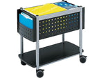 Safco Scoot Metal Mobile File Cart with Lockable Wheels, Black (5373BL)
