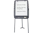 ICEBERG Portable Flip Chart Easel, 73", Charcoal Steel (30227)