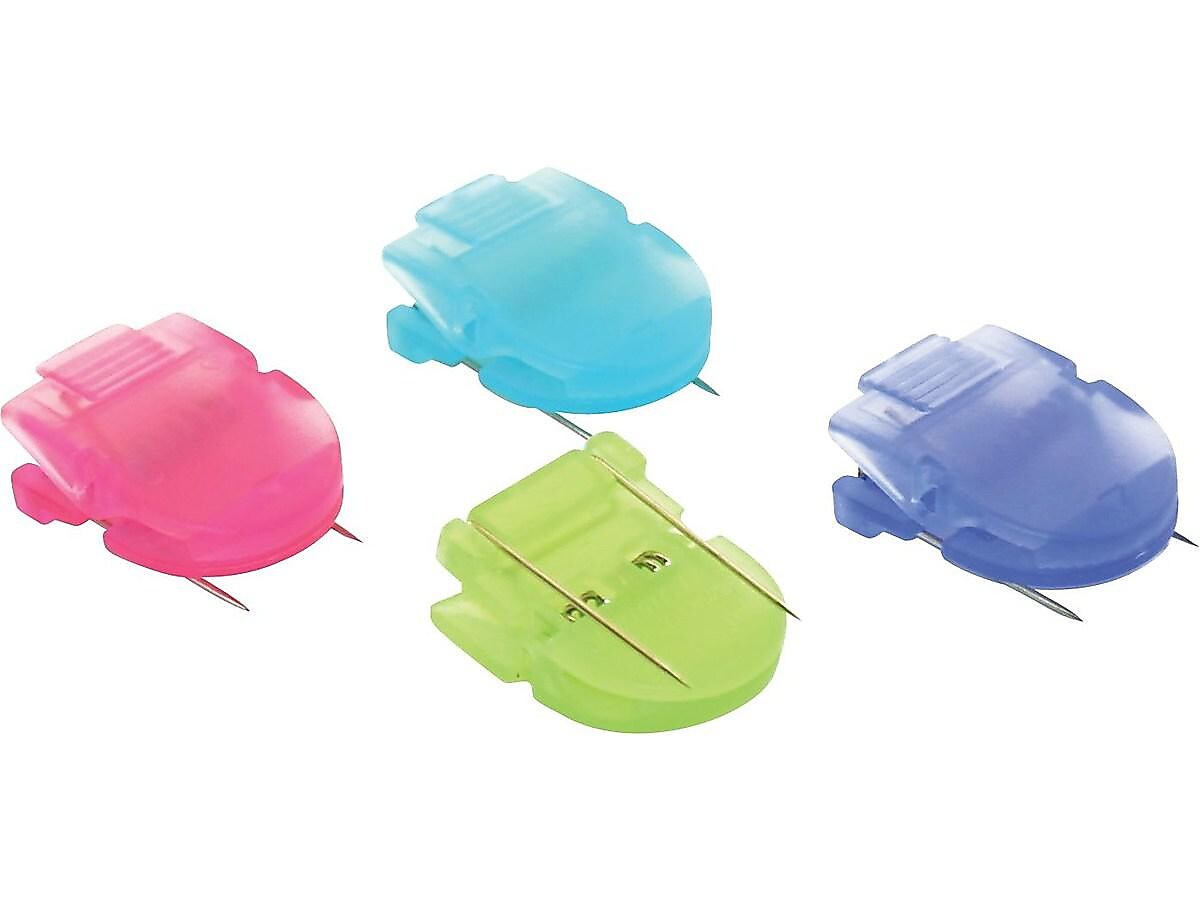 Advantus Panel Wall Cubicle Clips, Assorted Cool Colors, 50/Box (75336)
