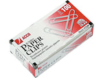 ACCO Jumbo Paper Clips, Silver, 100 Clips/Box, 10 Boxes/Pack (A7072580)