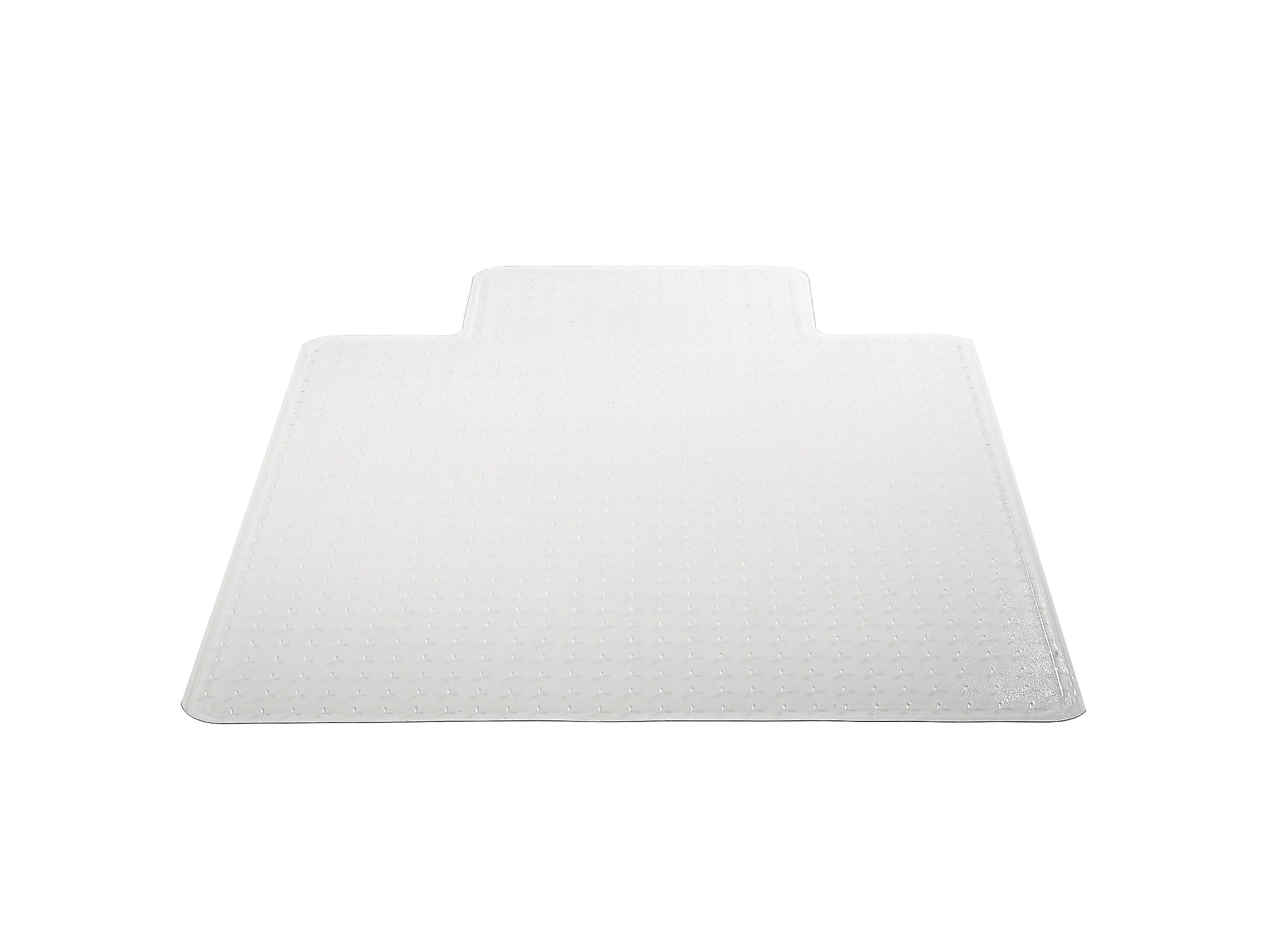 Deflect-O DuraMat Carpet Chair Mat with Lip, 45" x 53'', Low-Pile, Clear (DEFCM13233)