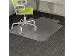 Deflect-O DuraMat Carpet Chair Mat with Lip, 45" x 53'', Low-Pile, Clear (DEFCM13233)