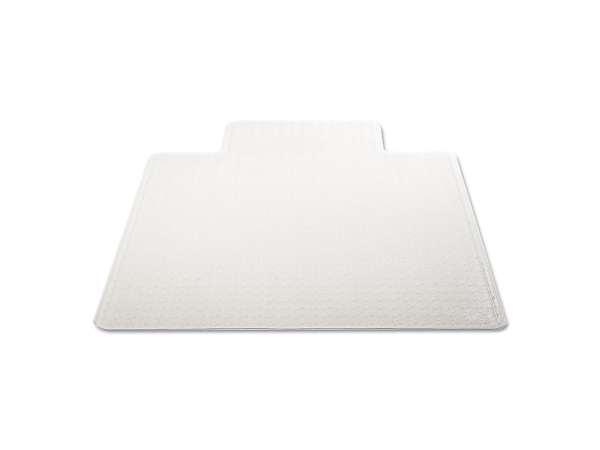 Deflect-O DuraMat Carpet Chair Mat with Lip, 36" x 48'', Low-Pile, Clear (DEFCM13113)