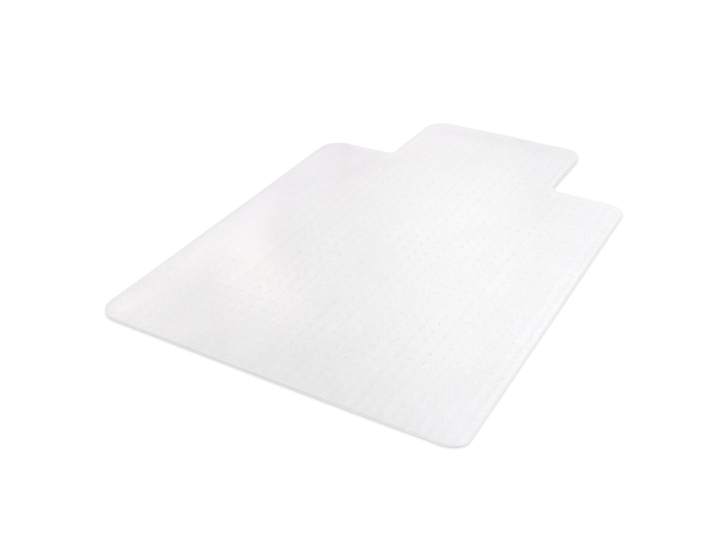 Deflect-O EconoMat Carpet Chair Mat with Lip, 45" x 53'', Low-Pile, Clear (CM11232)