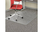 Deflect-O EconoMat Carpet Chair Mat with Lip, 45" x 53'', Low-Pile, Clear (CM11232)
