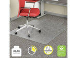 Deflect-O EconoMat Carpet Chair Mat with Lip, 45" x 53'', Low-Pile, Clear (CM11232)