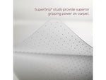Deflect-O EconoMat Carpet Chair Mat with Lip, 45" x 53'', Low-Pile, Clear (CM11232)