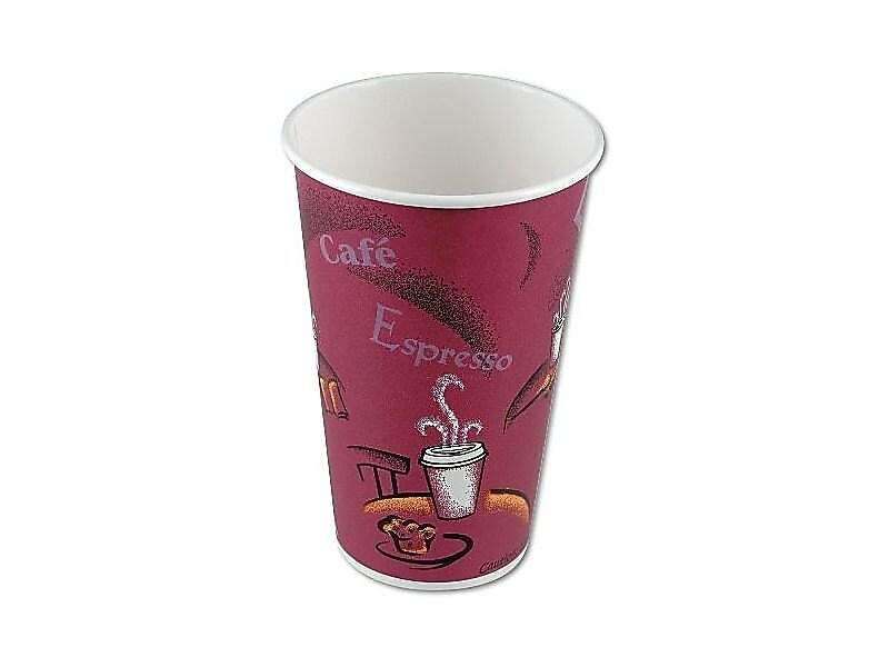 Solo Bistro® Hot Cups, 16 Oz., Multicolor, 1000/Carton (316SI-0041)