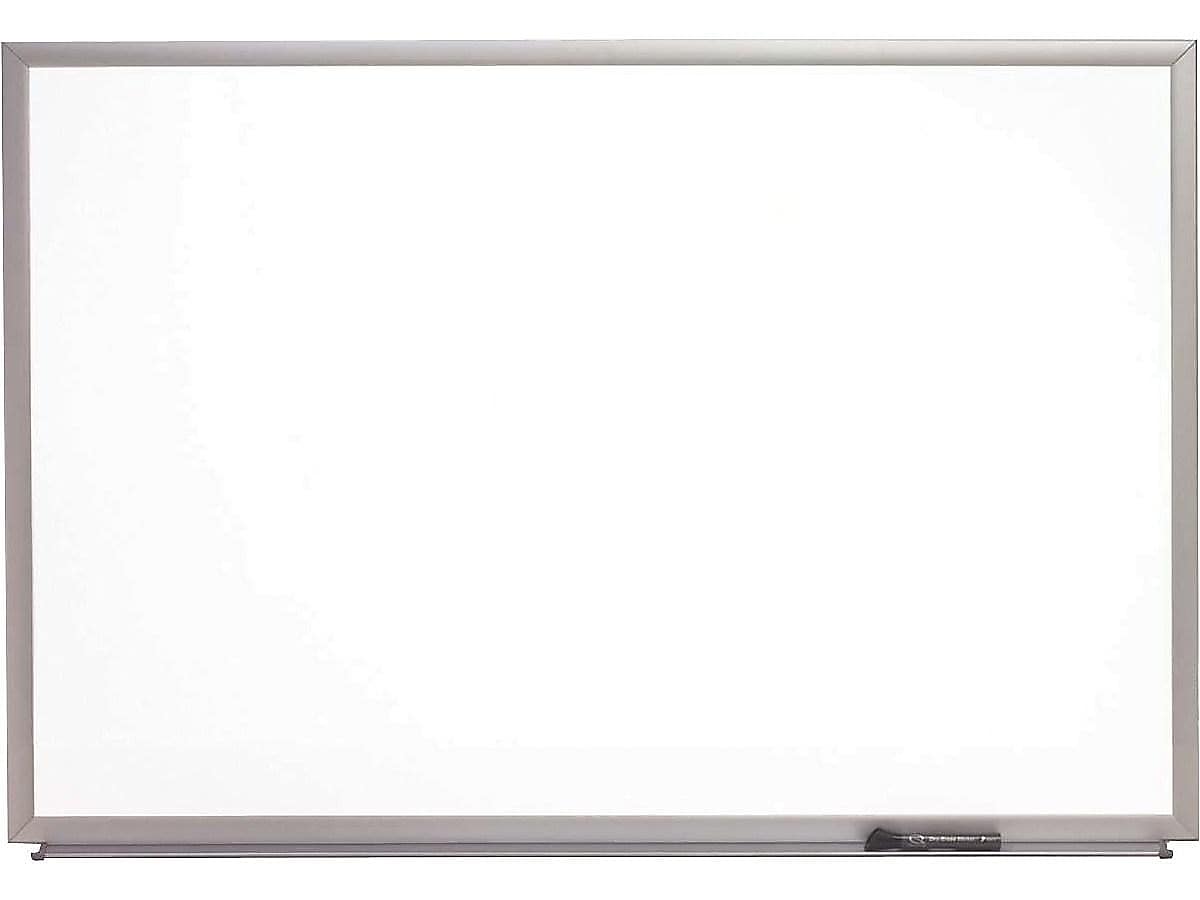 AbilityOne Skilcraft Porcelain Dry-Erase Whiteboard, Anodized Aluminum Frame, 3' x 2' (NIB015550294)