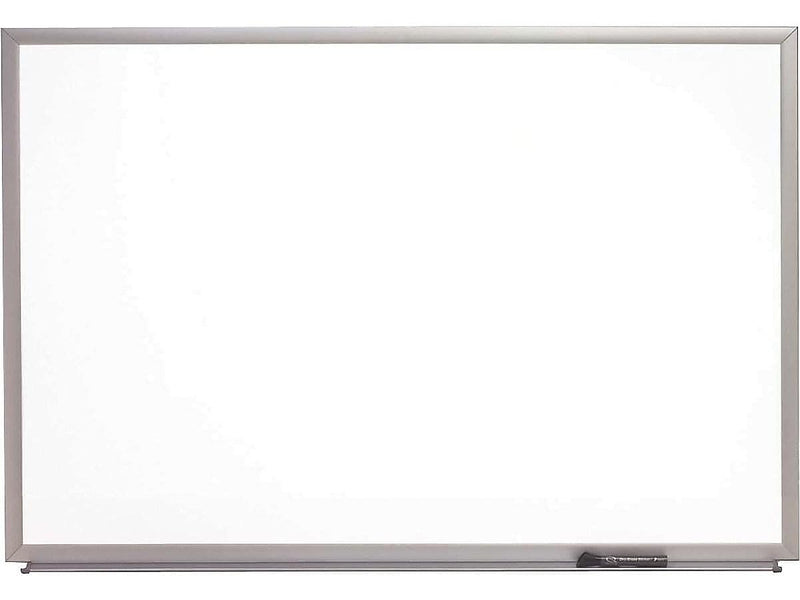 AbilityOne Skilcraft Porcelain Dry-Erase Whiteboard, Anodized Aluminum Frame, 3' x 2' (NIB015550294)