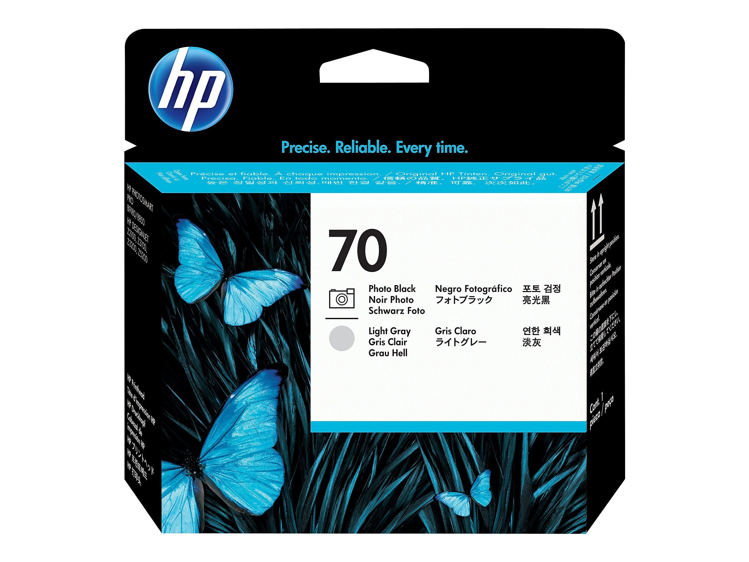 HP 70 DesignJet Printhead, Photo Black/Light Gray (C9407A)