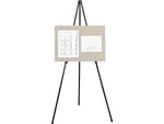Quartet Instant Easel Display Easel, 63", Black Aluminum (29E)