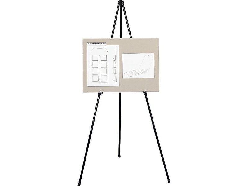 Quartet Instant Easel Display Easel, 63", Black Aluminum (29E)