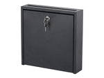 Safco Wall Mounted Steel Interoffice Mailbox, Black (4258BL)