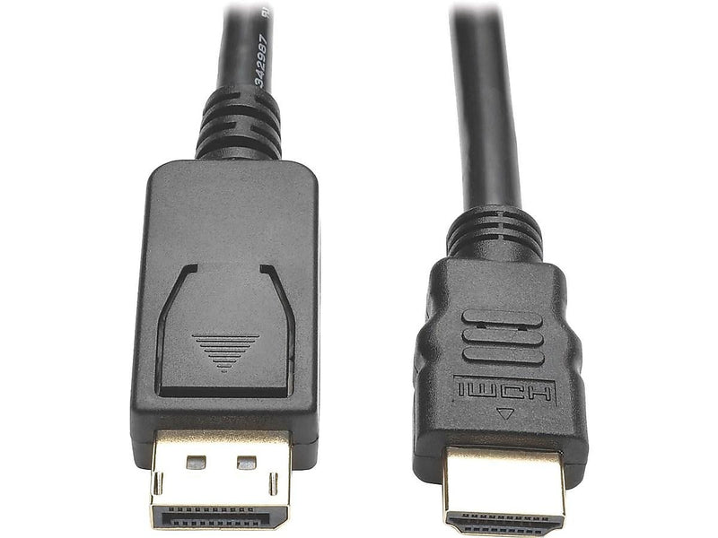 Tripp Lite 6 ft. DisplayPort to HDMI Video Cable, Male to Female, Black (P582-006-V2)