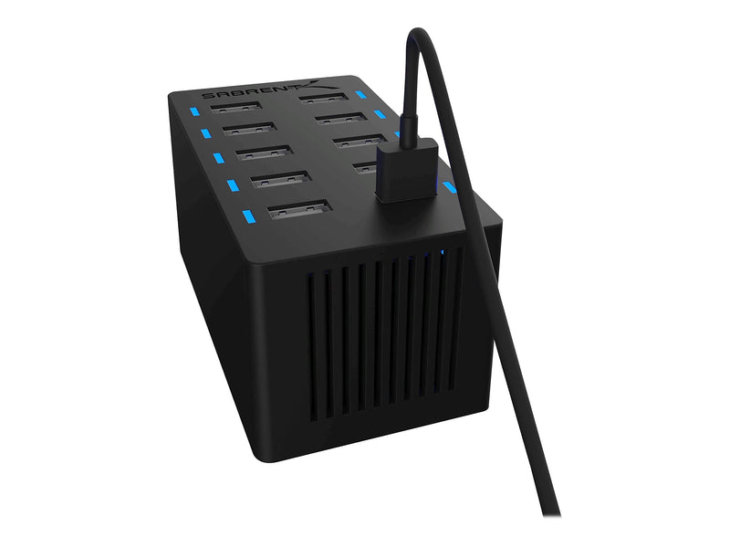 Sabrent 10-Port Charging Station, 60W, Black (AX-TPCS)