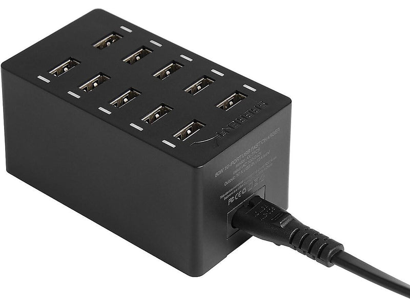 Sabrent 10-Port Charging Station, 60W, Black (AX-TPCS)