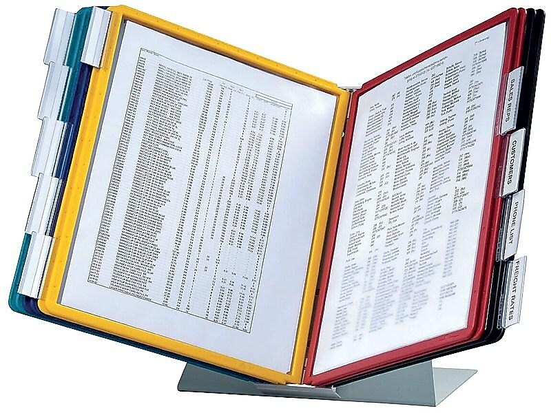 Durable VARIO Document Holder, 8.5" x 11", Top Loading, Multicolor Plastic (536000)
