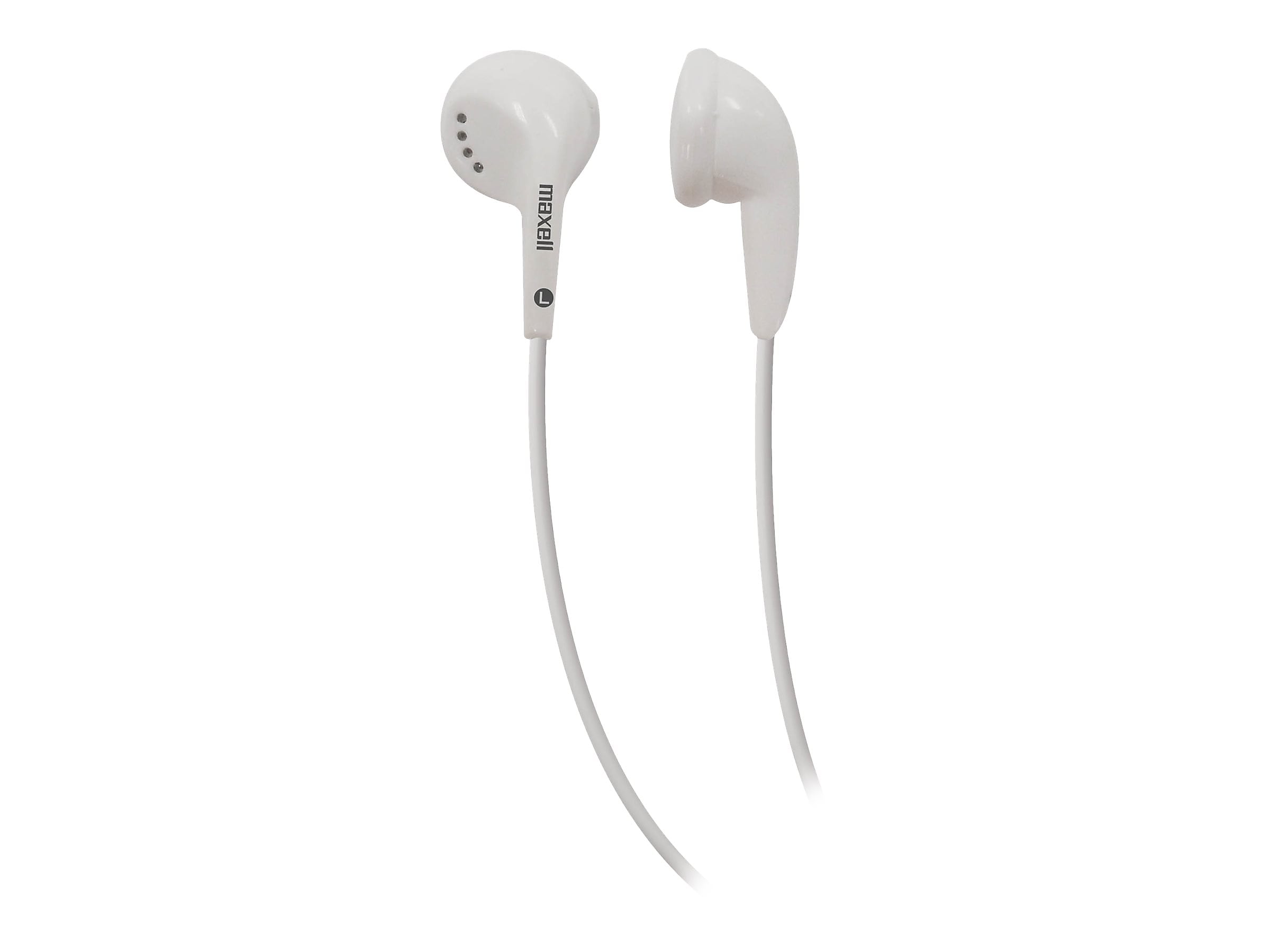 Maxell EB-95 StereoBuds Earbuds, White (190599)