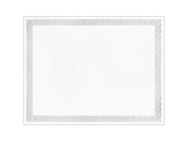 Great Papers Certificates, 8.5" x 11", Silver, 15/Pack (963027S)