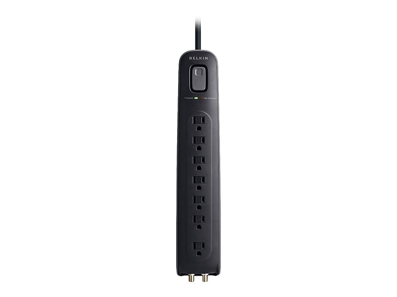 Belkin Ultimate 7-Outlet Surge Protector, 4' Cord (BV107030-04-BLK)