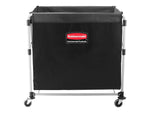 Rubbermaid Commercial Products Executive Series Waste Management Waste Cart, Black Vinyl/Metal (1881750)