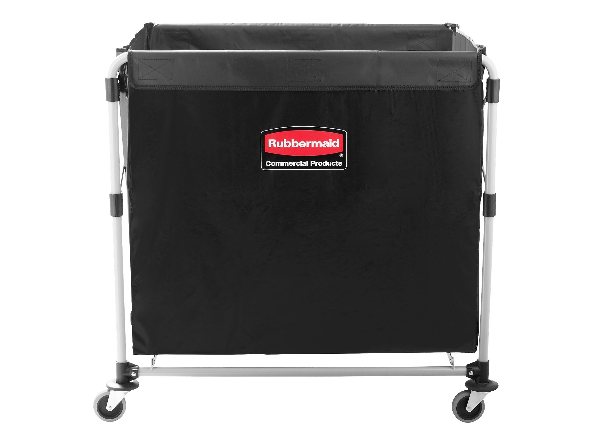 Rubbermaid Commercial Products Executive Series Waste Management Waste Cart, Black Vinyl/Metal (1881750)