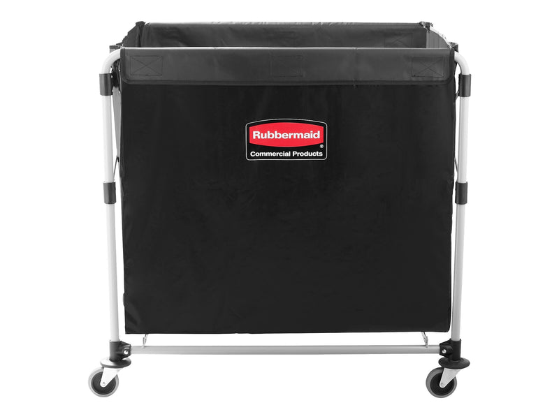 Rubbermaid Commercial Products Executive Series Waste Management Waste Cart, Black Vinyl/Metal (1881750)