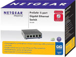 Netgear ProSafe 5-Port Gigabit Ethernet Smart Switch, Gray (GS105E-200NAS)