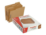 Pendaflex Kraft Fastener Folders, 2 Fasteners, 1/3 Cut Tabs, Letter,50/Box (PFXFK212)