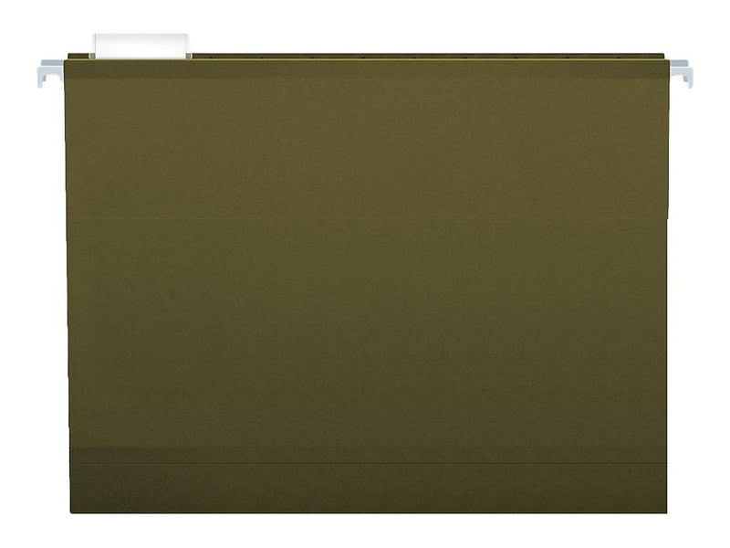 Pendaflex Reinforced Hanging File Folders, 5-Tab, 4" Expansion, Letter Size, Standard Green, 25/Box (PFX 04152x4)