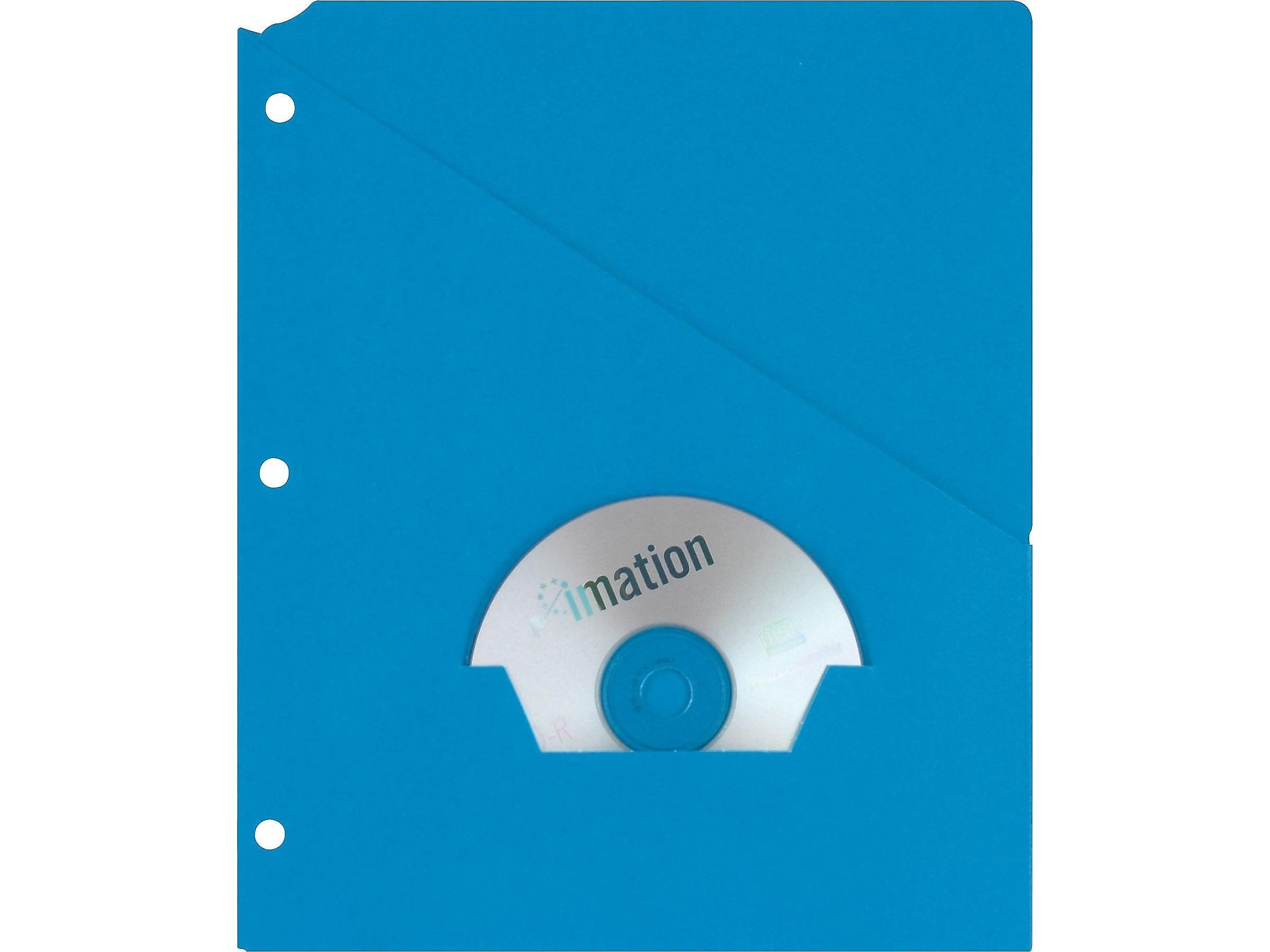Oxford Paper Binder Pocket, 3-Hole Punched, Blue, 25/Pack (32902)