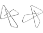 Officemate Butterfly Clamps, #1, Silver, 12/Box (99966)