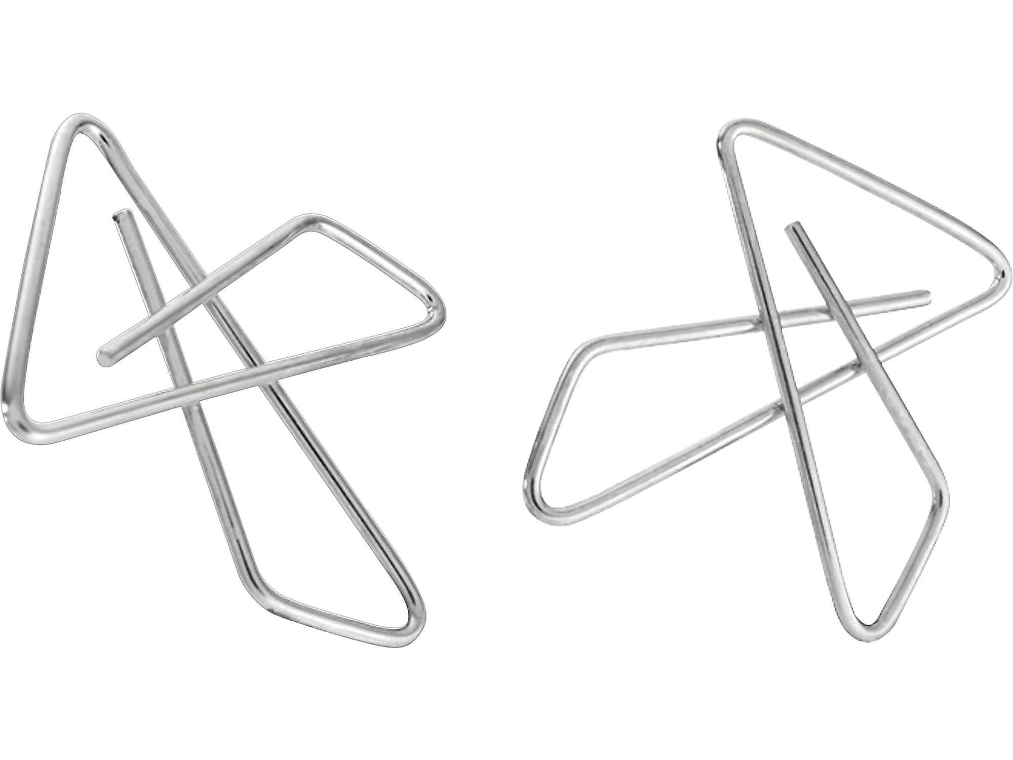 Officemate Butterfly Clamps, #1, Silver, 12/Box (99966)