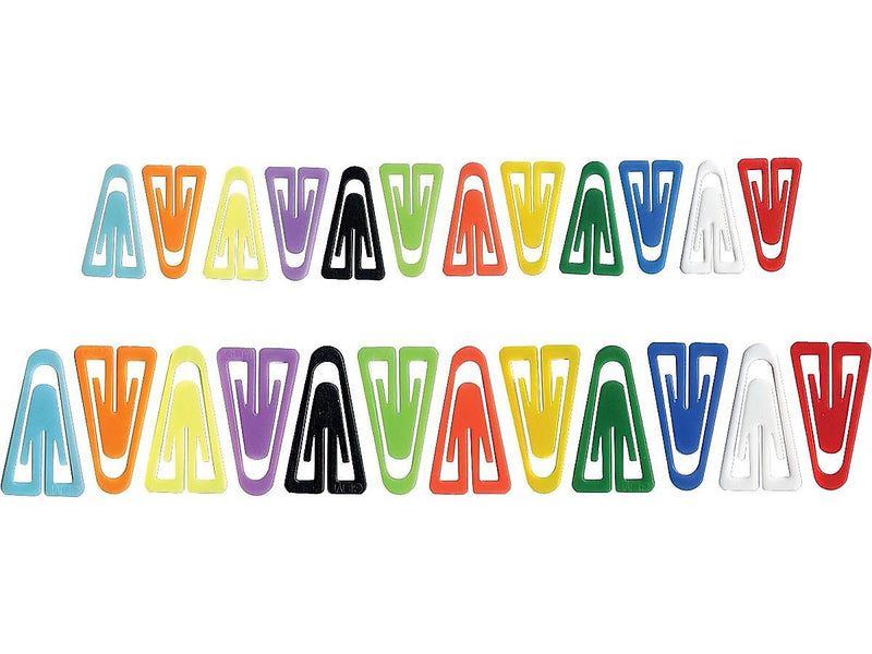 Advantus Paper Clips, Medium, Assorted Colors, 500/Box (PC0300)