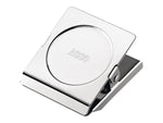 ACCO Square Magnetic Clip Large Bulldog Clips, 1 1/8" Capacity, Silver Chrome, 12/Box  (ACC72133)