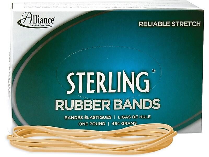 Alliance Sterling Multi-Purpose #117B Rubber Bands, 7" x 1/8", 250/Pack (25405)