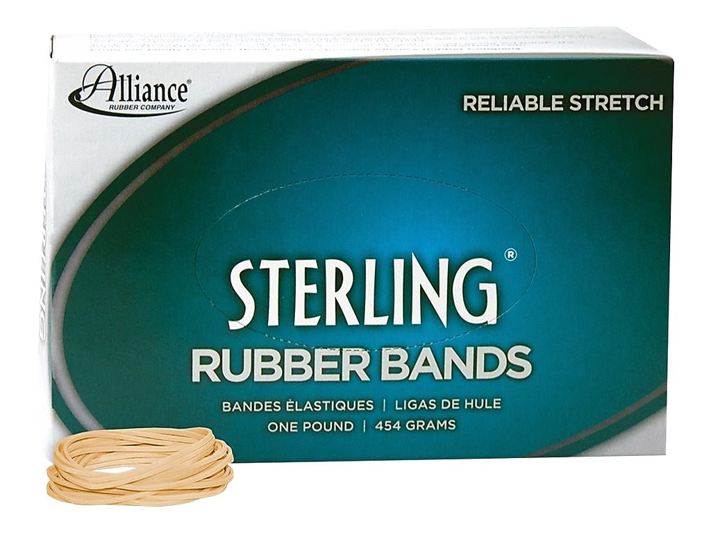 Alliance Sterling Multi-Purpose #16 Rubber Bands, 2-1/2" x 1/16", 2300/Box (24165)