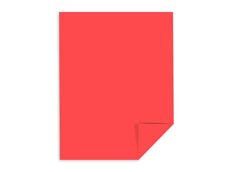 Astrobrights Cardstock Paper, 65 lbs, 8.5" x 11", Rocket Red, 250/Pack (22841)