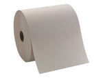 Pacific Blue Basic Recycled Hardwound Paper Towel, 1-Ply, Brown, 800'/Roll, 6 Rolls/Carton (26301)