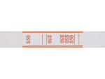 Pap-R Products Currency Straps, Orange/White, 1000/Pack (400050)