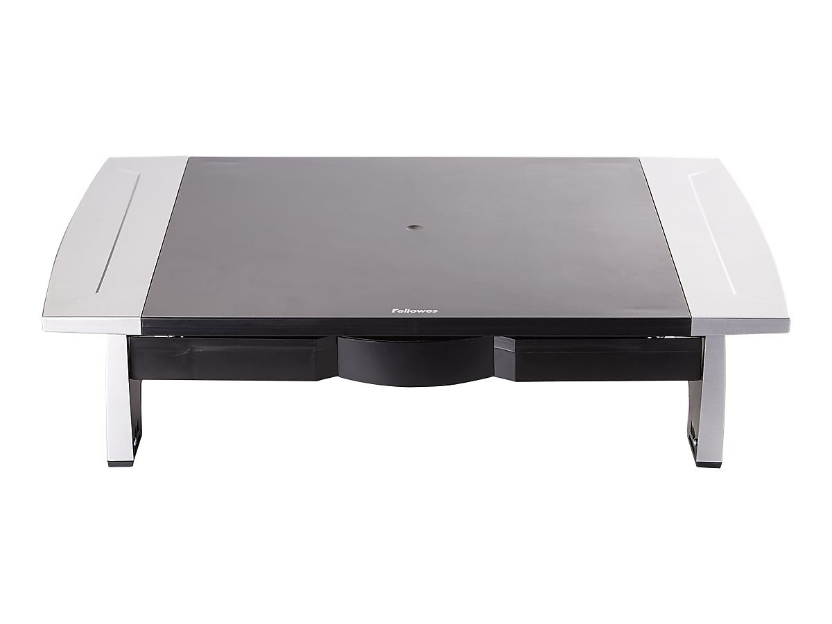 Fellowes Office Suites Monitor Riser, Up to 42" Monitor, Black/Silver (8031101)