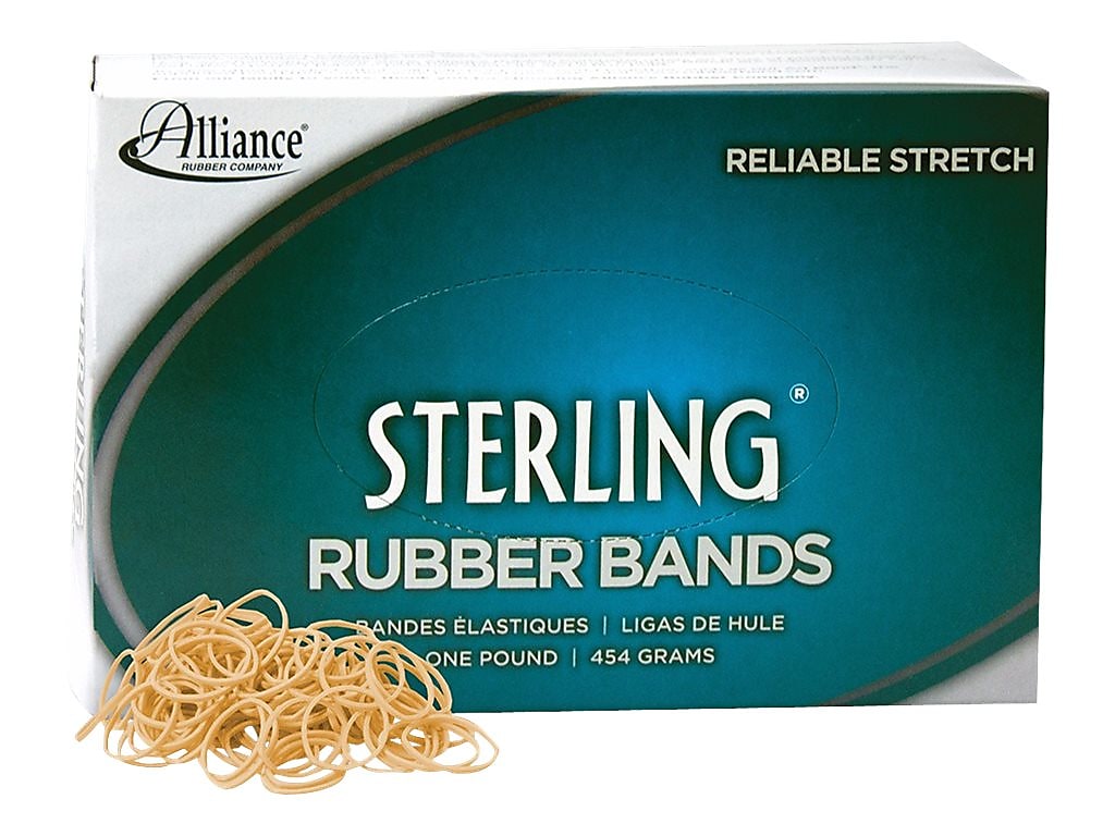 Alliance Sterling Multi-Purpose #10 Rubber Bands, 1-1/4" x 1/16", 5000/Box (24105)