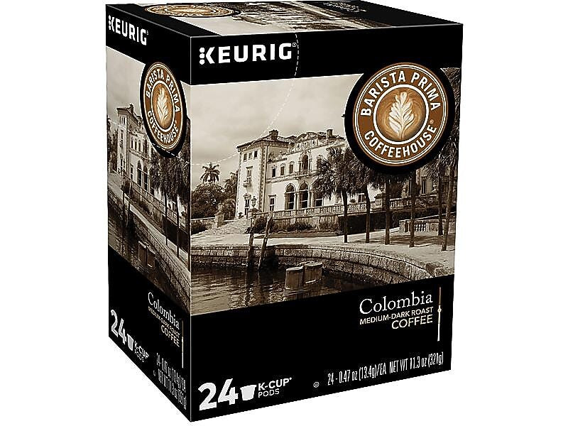 Barista Prima Colombian Coffee Keurig® K-Cup® Pods, Medium Dark Roast, 24/Box (6613)