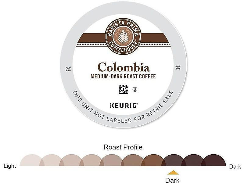 Barista Prima Colombian Coffee Keurig® K-Cup® Pods, Medium Dark Roast, 24/Box (6613)