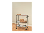 Alera 3-Shelf Wire Mobile Utility Cart with Lockable Wheels, Black (ALESW543018BA)