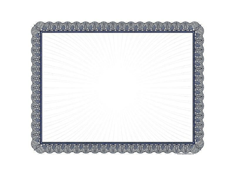Great Papers Recognition Certificates, 8.5" x 11", White/Blue, 100/Pack (961033S)