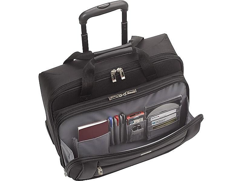 Solo New York Midtown Bryant 17.3" Polyester Rolling Laptop Bag, Black (PT136-4)